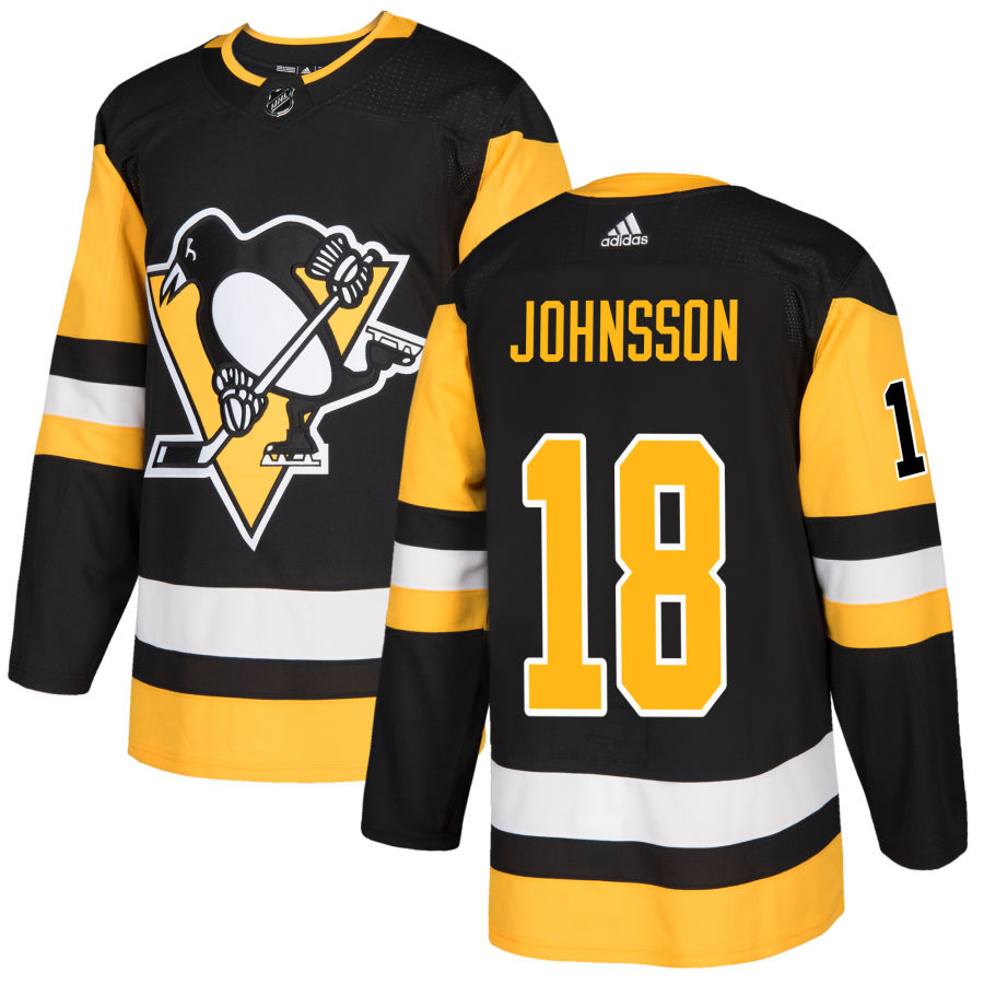 Andreas Johnsson Pittsburgh Penguins adidas Authentic Jersey - Black